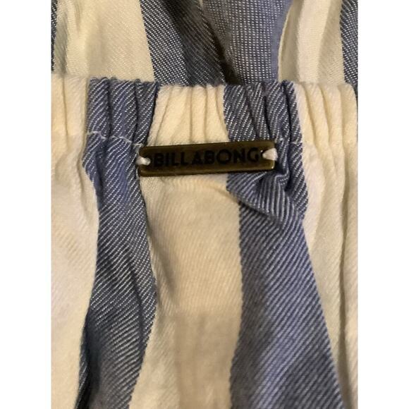 Billabong Striped Top Small Cotton blend Flowy hippie Cropped boho Beachy - Picture 4 of 6